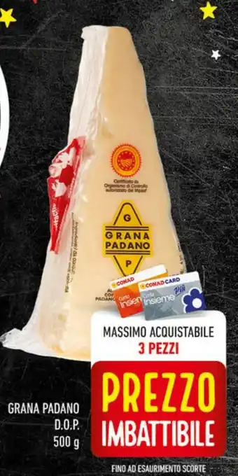Conad GRANA PADANO D.O.P. 500 g offerta