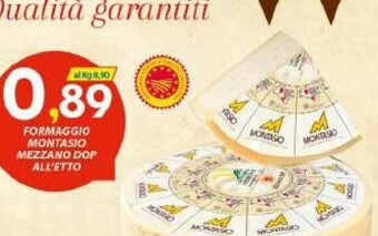 Mezzano Formaggio Montasio Dop