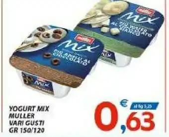 Vivo Supermercati Muller Mix Yogurt Bianco Più Fragole 150 G(ml) offerta
