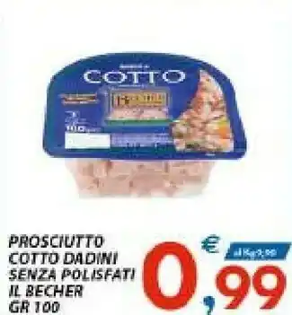 Bechèr Prosciutto Cotto Dadini Senza Polisfati