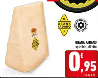 Conad GRANA PADANO spicchio, all'etto offerta