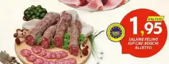 Vivo Supermercati Boschi Salame Felino Igp offerta
