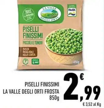 Conad PISELLI FINISSIMI LA VALLE DEGLI ORTI FROSTA 850 g offerta