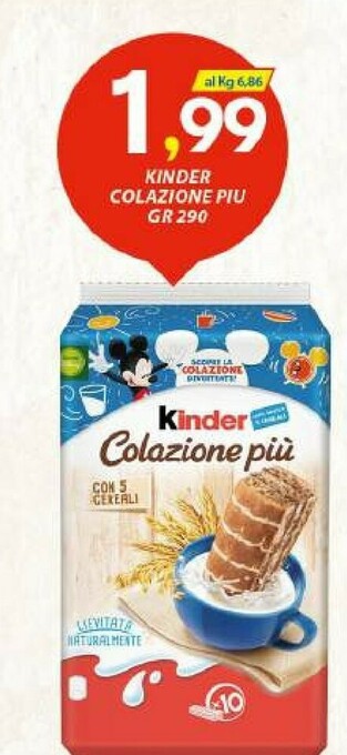 Ferrero Kinder Colazione Più 290 G(ml)