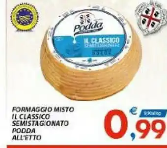 Vivo Supermercati Podda Formaggio offerta