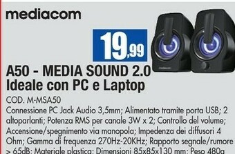 Wellcome Mediacom Speaker offerta