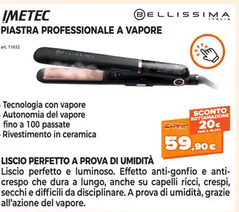 Expert Di Lella Bellissima Imetec Piastra Professionale A Vapore offerta