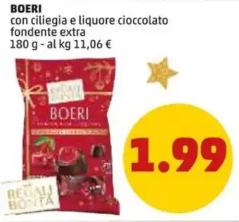 PENNY BOERI con ciliegia e liquore cioccolato fondente extra 180 g offerta