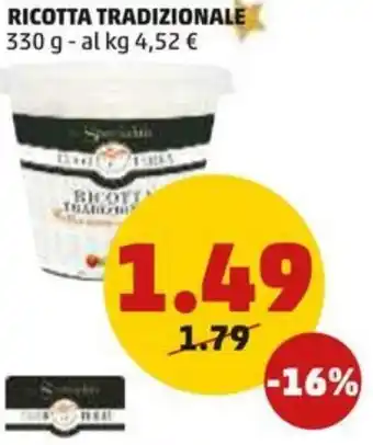 PENNY RICOTTA TRADIZIONALE 330 g offerta