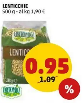 PENNY LENTICCHIE 500 g offerta