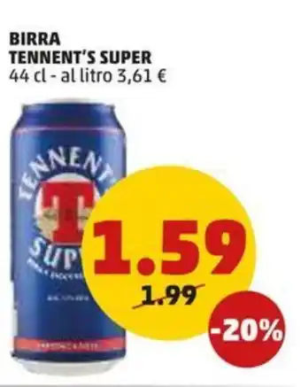 PENNY BIRRA TENNENT'S SUPER 44 cl offerta