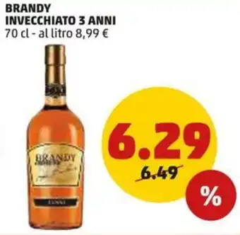 PENNY BRANDY INVECCHIATO 3 ANNI 70 cl offerta