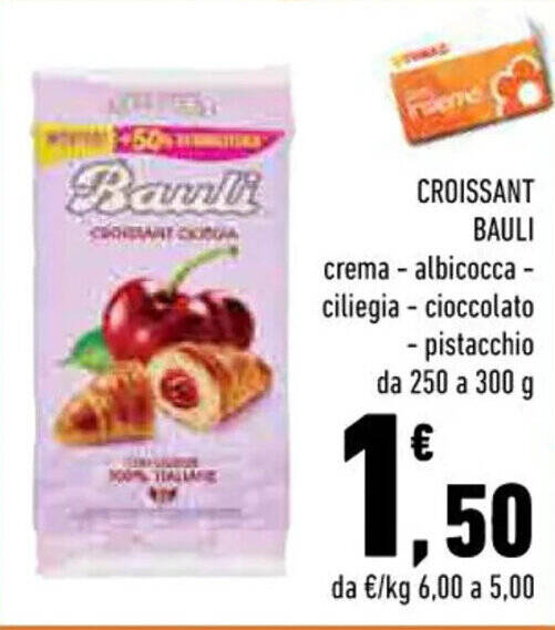 Conad Margherita CROISSANT BAULI 250 a 300 g offerta