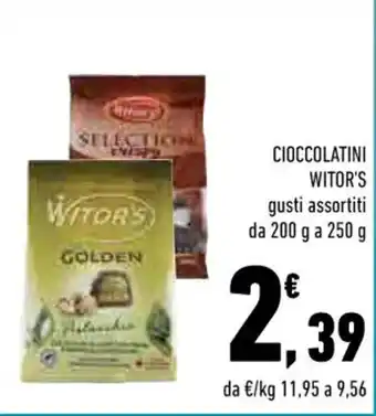 CIOCCOLATINI WITOR'S gusti assortiti da 200 g a 250 g