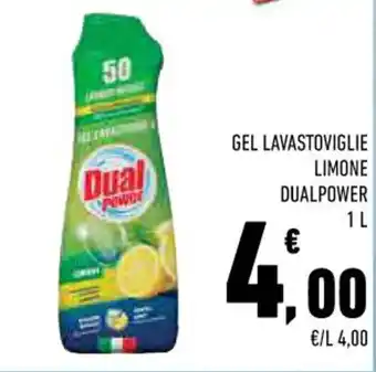 Conad Margherita GEL LAVASTOVIGLIE LIMONE DUALPOWER 1 L offerta