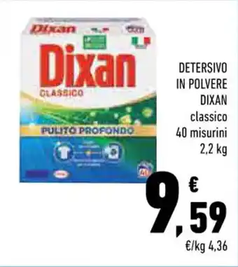Conad Margherita DETERSIVO IN POLVERE DIXAN classico 40 misurini 2,2 kg offerta