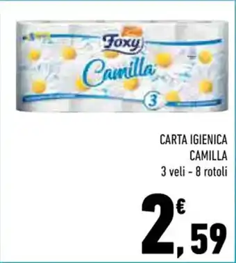 CARTA IGIENICA 3 veli - 8 rotoli