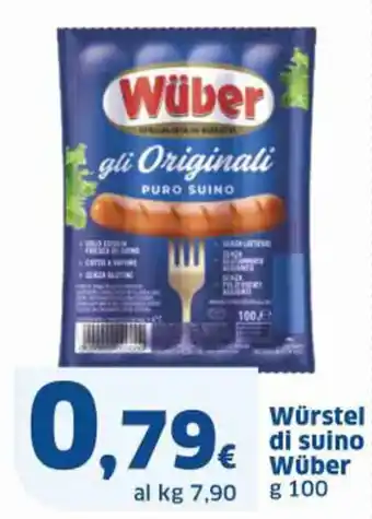 Ok Sigma Würstel di suino Wüber g 100 offerta