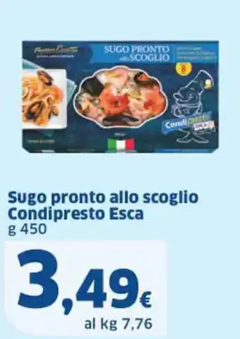 Sugo pronto allo scoglio Condipresto Esca g 450