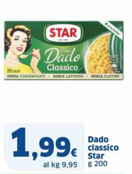 Ok Sigma Dado classico Star g 200 offerta