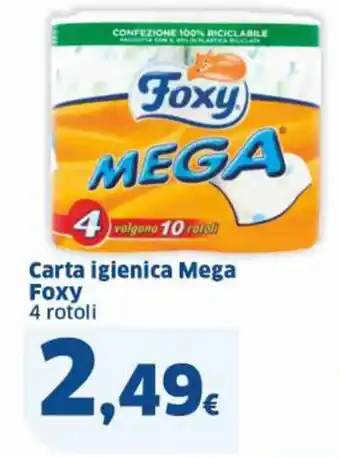 Carta igienica Mega Foxy 4 rotoli