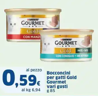 Bocconcini per gatti Gold Gourmet vari gusti g 85