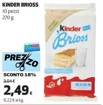 Coop KINDER BRIOSS 10 pezzi 270 g offerta