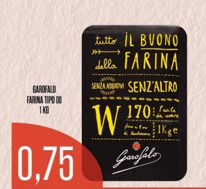 Supermercati Pasquale Prisco GAROFALO FARINA TIPO 00 1 KG offerta