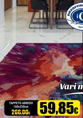 Supermercati Pasquale Prisco TAPPETO ARREDO 160x230cm offerta