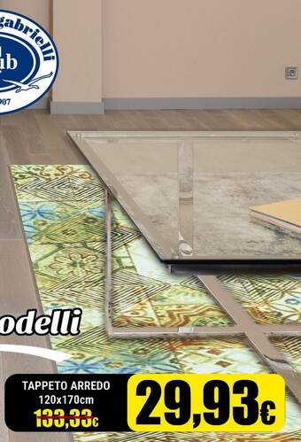 Supermercati Pasquale Prisco TAPPETO ARREDO 120x170cm offerta