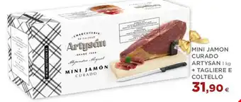 MINI JAMON CURADO ARTYSAN 1 kg + TAGLIERE E COLTELLO