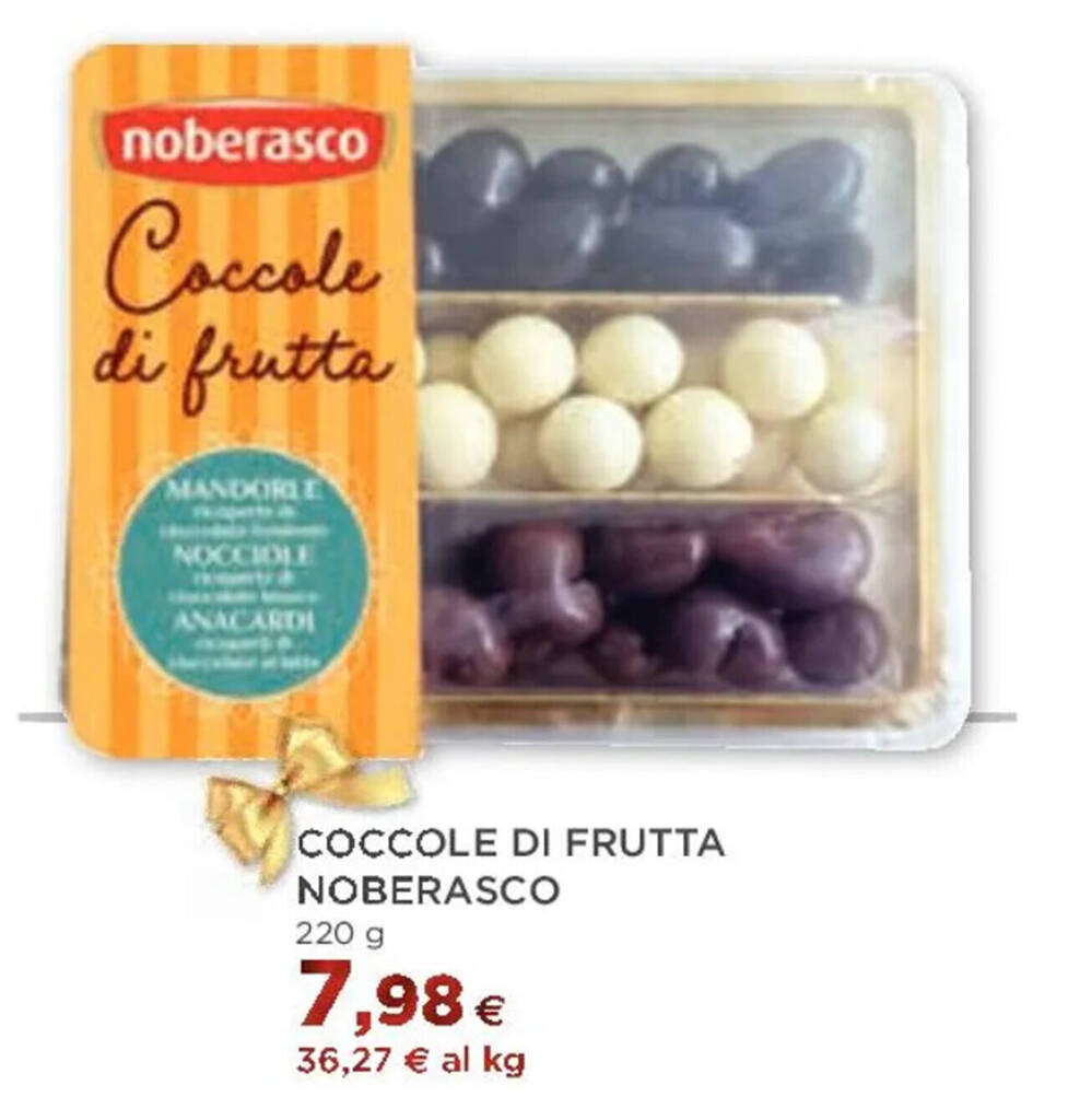Coop COCCOLE DI FRUTTA NOBERASCO 220 g offerta