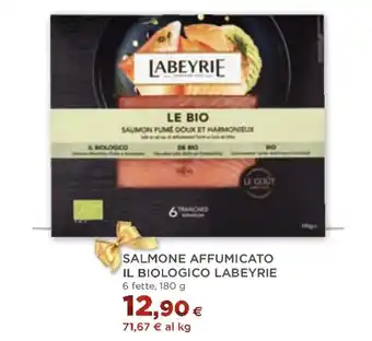SALMONE AFFUMICATO IL BIOLOGICO LABEYRIE 6 fette, 180 g