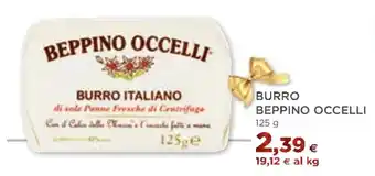 Coop BURRO BEPPINO OCCELLI 125 g offerta