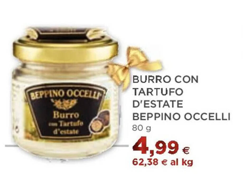 Coop BURRO CON TARTUFO D'ESTATE BEPPINO OCCELLI 80 g offerta