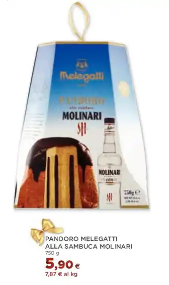 Coop PANDORO MELEGATTI ALLA SAMBUCA MOLINARI 750 g offerta
