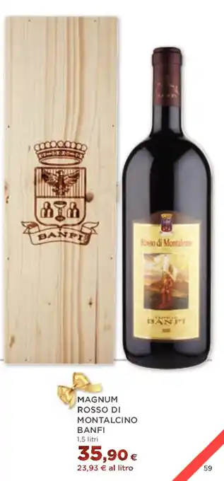 Coop MAGNUM ROSSO DI MONTALCINO BANFI 1,5 litri offerta