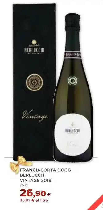 Coop FRANCIACORTA DOCG BERLUCCHI VINTAGE 2019 75 cl offerta