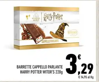 BARRETTE CAPPELLO PARLANTE HARRY POTTER WITOR'S 220g