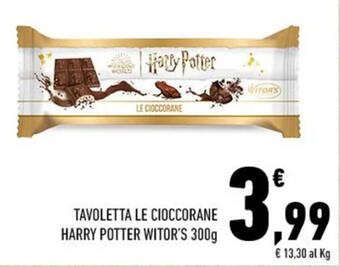 Conad TAVOLETTA LE CIOCCORANE HARRY POTTER WITOR'S 300g offerta