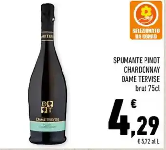 Conad SPUMANTE PINOT CHARDONNAY DAME TERVISE brut 75cl offerta