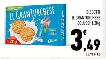 Conad BISCOTTI IL GRANTURCHESE COLUSSI 1,2Kg offerta