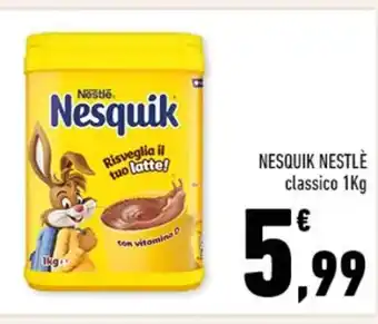 Conad NESQUIK NESTLÈ classico 1Kg offerta