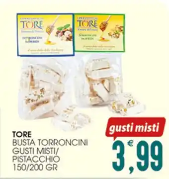 SpesAmica TORE BUSTA TORRONCINI GUSTI MISTI/ PISTAC 150/200 GR offerta