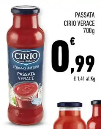 Conad PASSATA CIRIO VERACE 700 g offerta