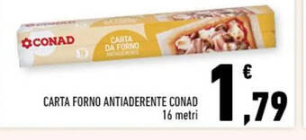 Conad CARTA FORNO ANTIADERENTE CONAD 16 metri offerta