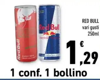 Conad RED BULL vari gusti 250ml offerta
