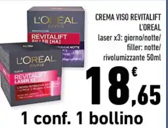 Conad CREMA VISO REVITALIFT L'OREAL 50 ml offerta