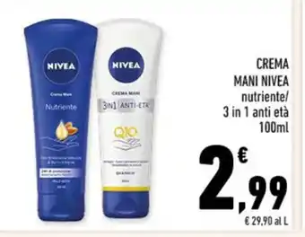 Conad CREMA MANI NIVEA 100 ml offerta