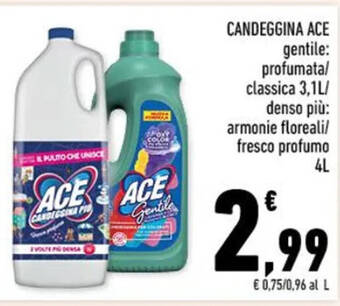 Conad CANDEGGINA ACE 3,1 l offerta